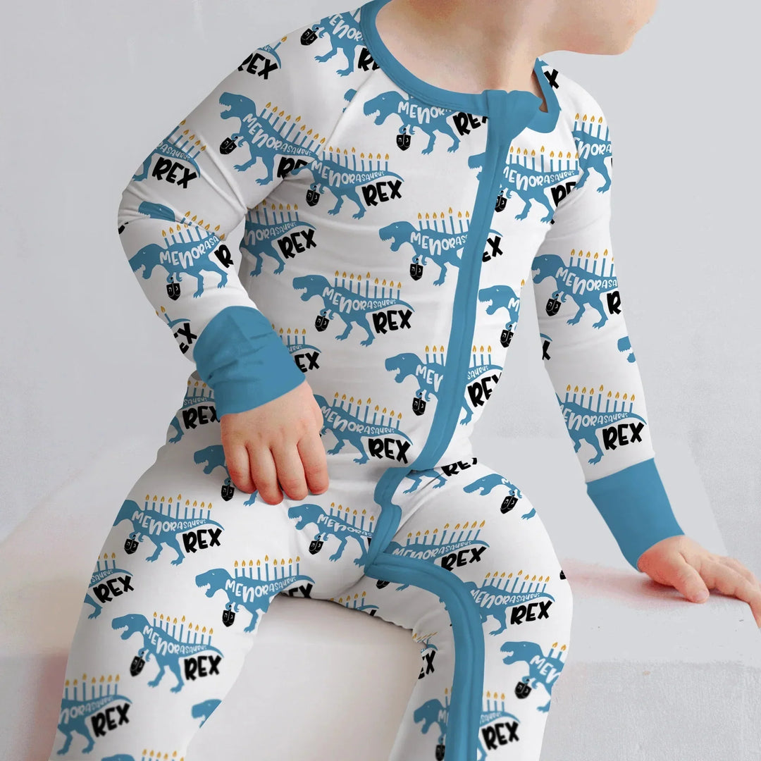 Dinosaur Hanukkah Boy Convertible Zippy , Dinosaur Hanukkah Boy Convertible Zippy - 0-3M