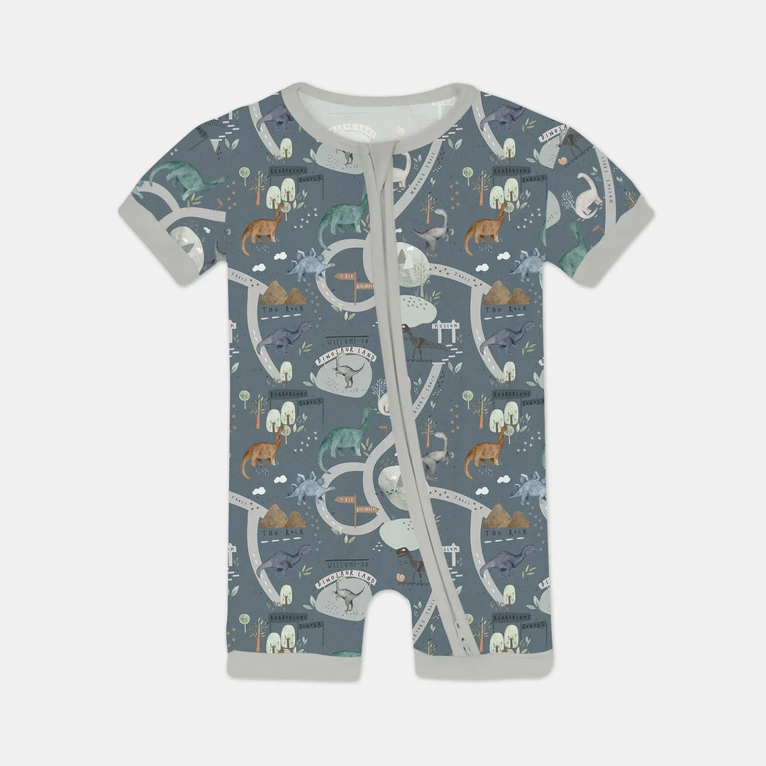 Dinosaur Route Map Shorty Zippy , Dinosaur Route Map Shorty Zippy - 0-3M