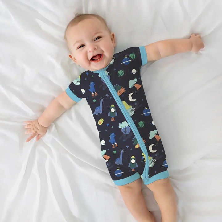 Dinosaurs Astronauts Shorty Zippy , Dinosaurs Astronauts Shorty Zippy - 0-3M