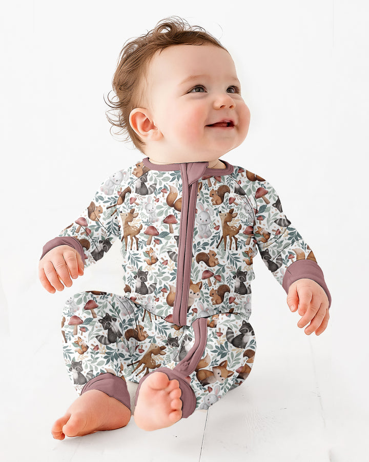 Whimsical Woodland Friends Bamboo Convertible Zippy