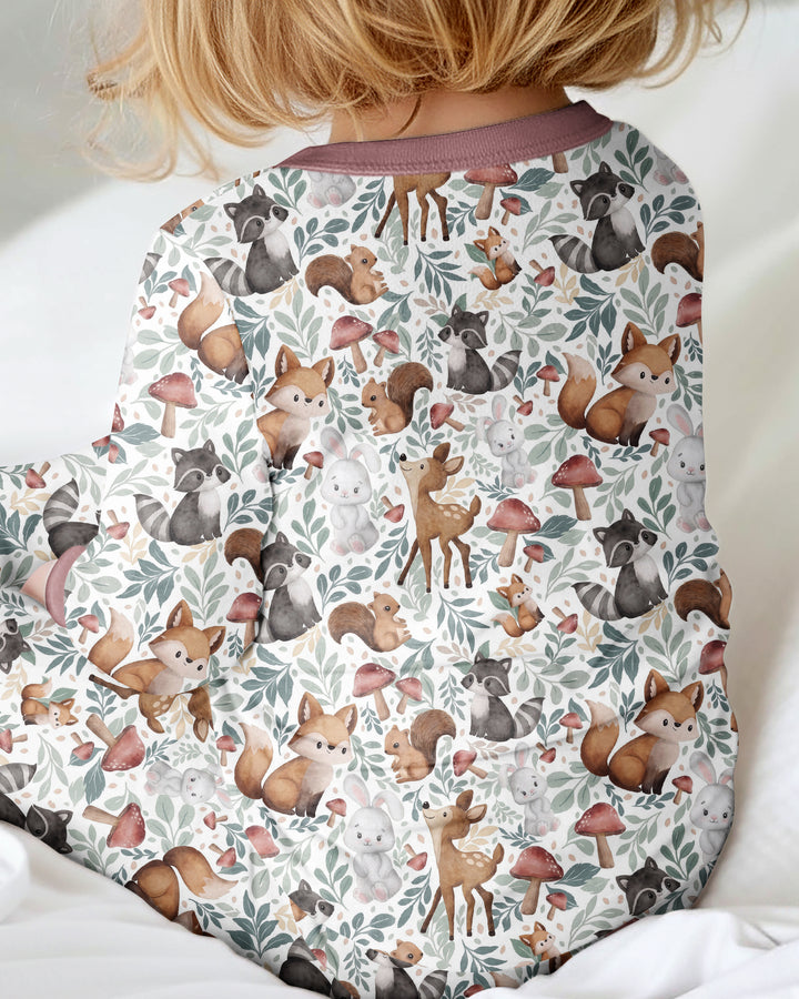 Whimsical Woodland Friends Bamboo Convertible Zippy