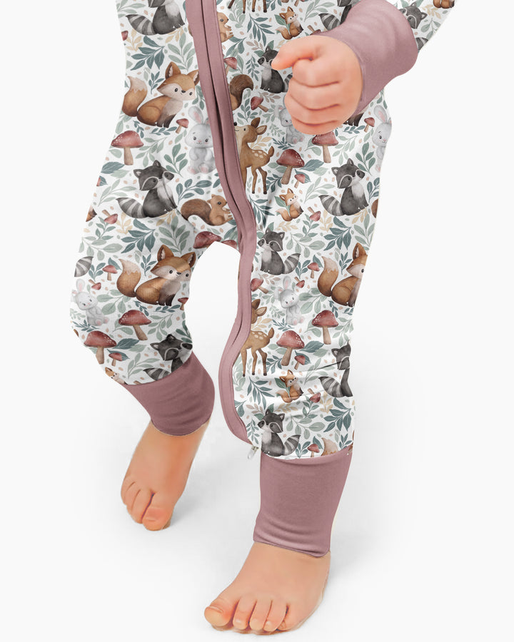 Whimsical Woodland Friends Bamboo Convertible Zippy