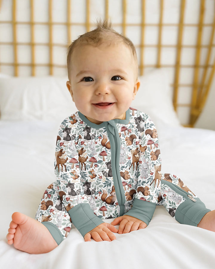 Whimsical Woodland Friends Bamboo Convertible Zippy
