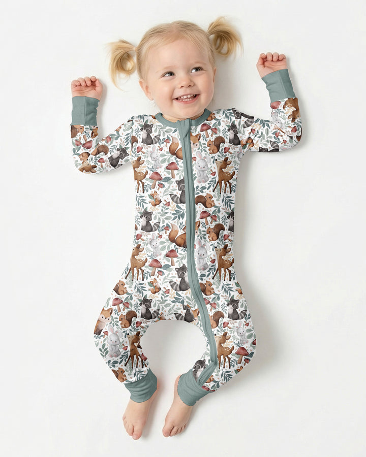 Whimsical Woodland Friends Bamboo Convertible Zippy