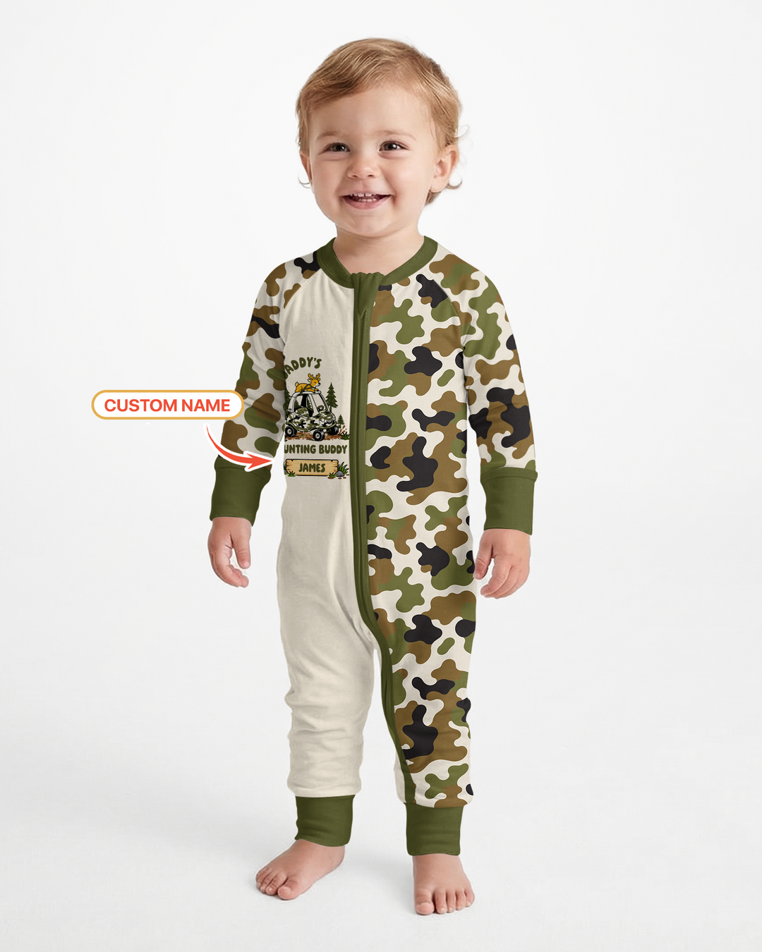 Custom Name Daddy's Hunting Buddy Bamboo Convertible Zippy