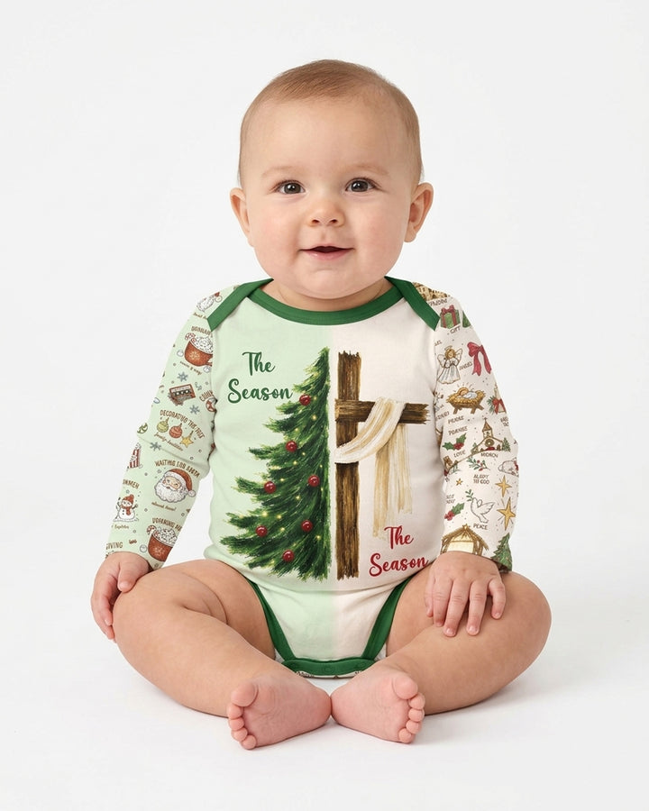 Jesus Is The Reason For The Season Family Matching Bamboo Bodysuit