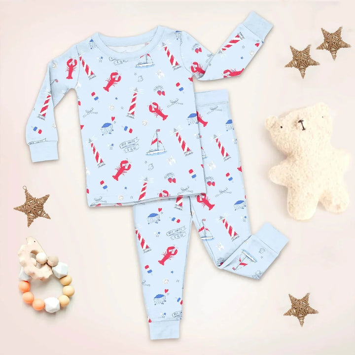 East Coast Two Piece Long Sleeve Pajama Set , East Coast Two Piece Long Sleeve Pajama Set - 12-18M