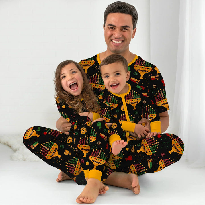 Kwanzaa Lights Bamboo Women Pajama Set