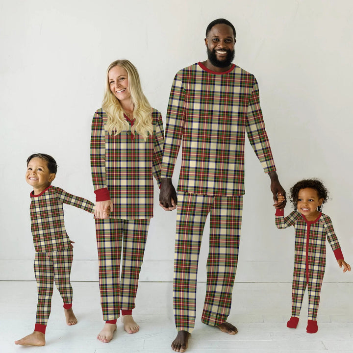 Cozy Evergreen Plaid Bamboo Men's Pajama Set