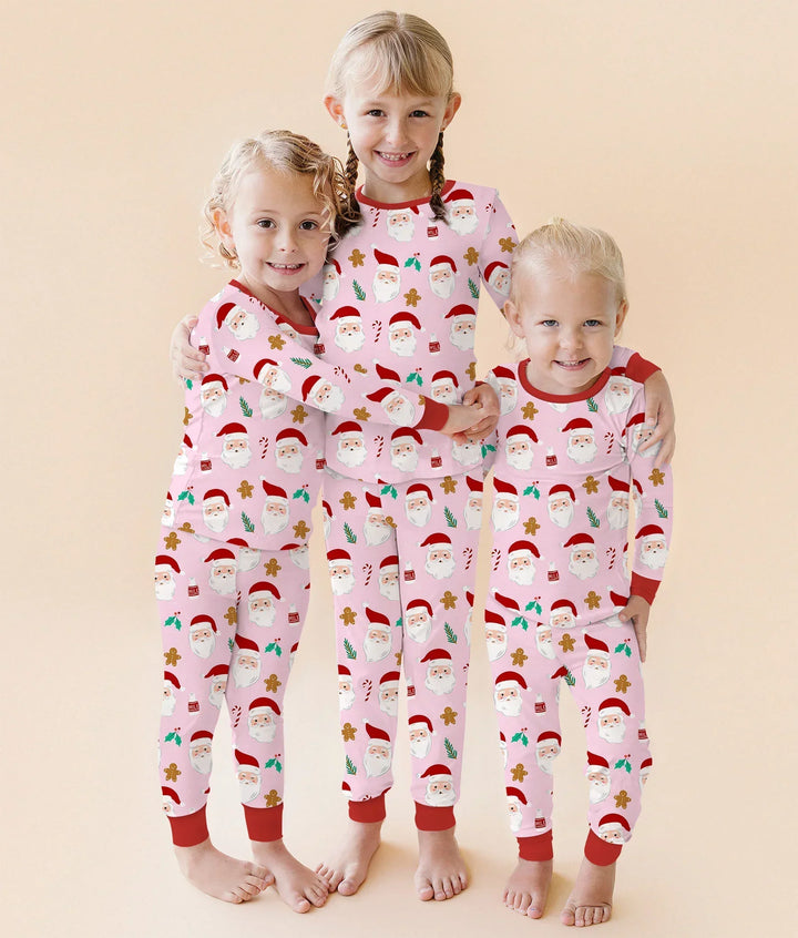 Christmas Sweet Santa Bamboo Two Piece Long Sleeve Pajama Set