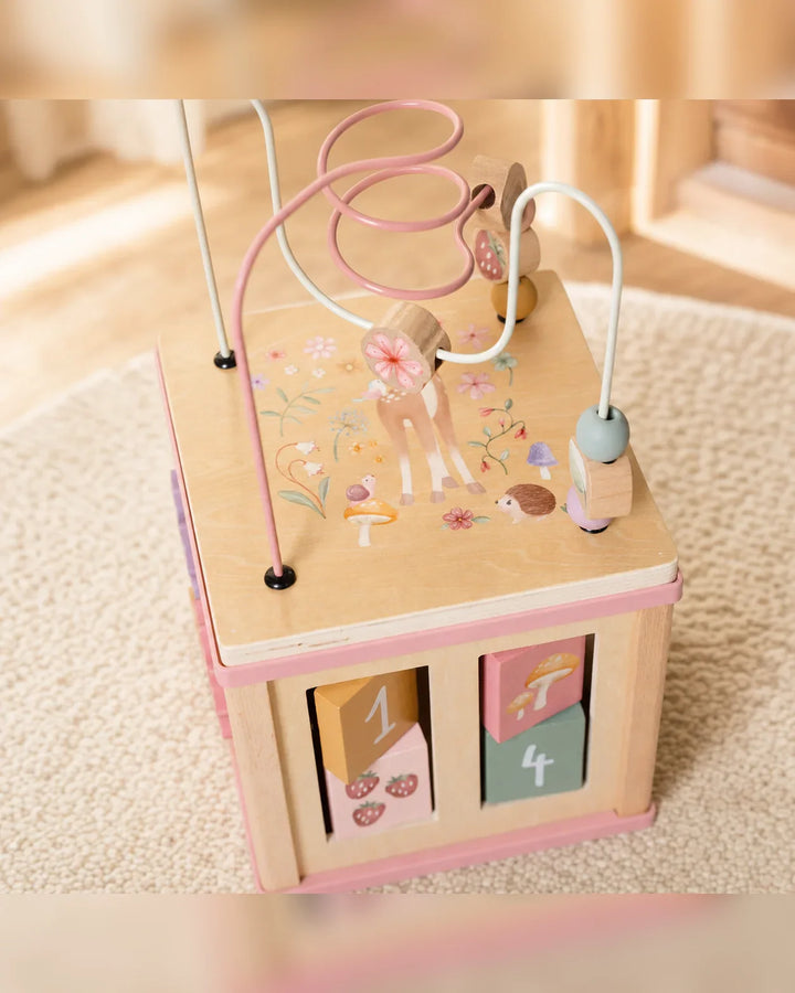 Blossom Garden Wooden Activity Cube