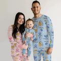Family Hanukkah Matching Women Pajama Set , Family Hanukkah Matching Women Pajama Set - Only Shirt / S / Blue