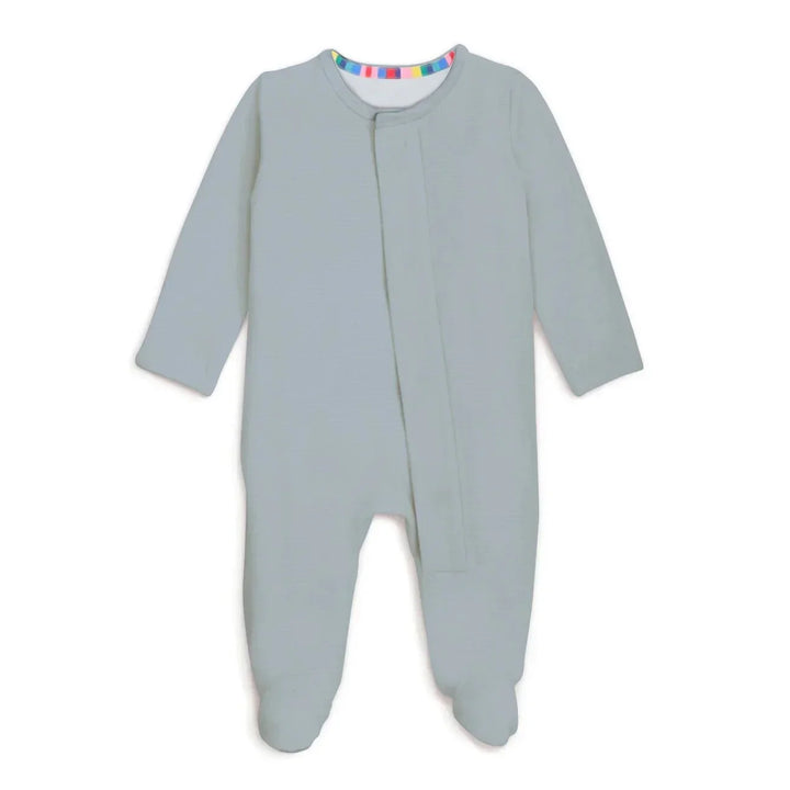 Fog Magnetic Footie Romper , Fog Magnetic Footie Romper - Newborn