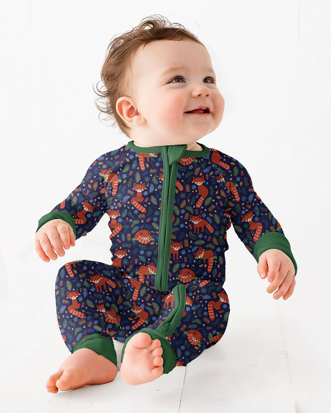 Tossed Red Panda Bamboo Convertible Zippy