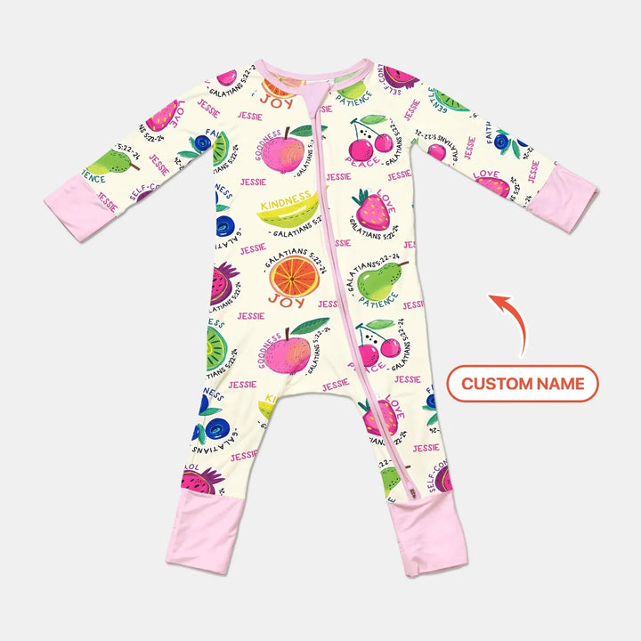 Fruit Of The Spirit custom name Convertible Zippy , Fruit Of The Spirit custom name Convertible Zippy - 0-3M