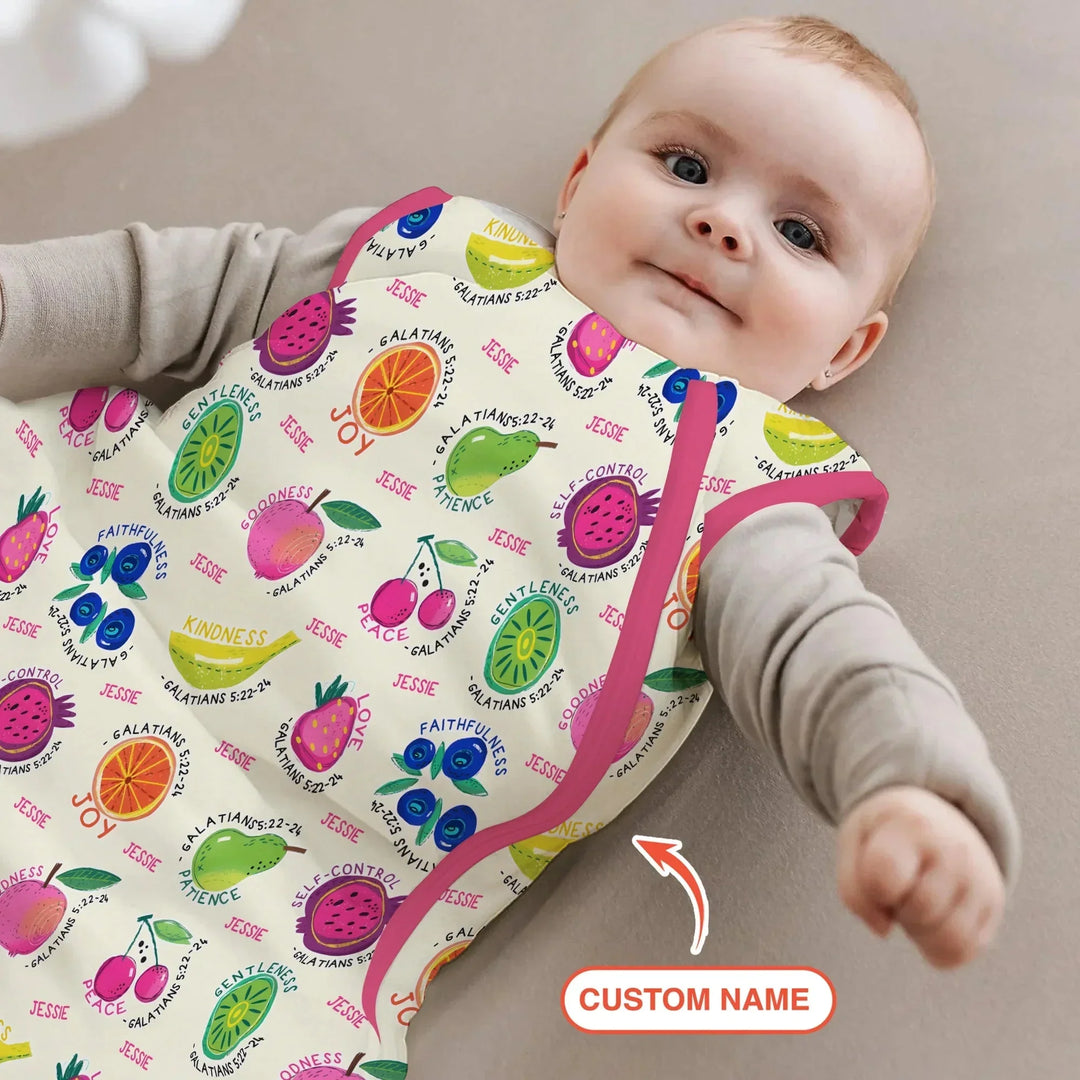 Fruit Of The Spirit Custom Name Sleep Bag , Fruit Of The Spirit Custom Name Sleep Bag - XS / 0.5 TOG