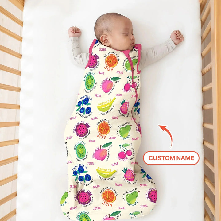 Fruit Of The Spirit Custom Name Sleep Bag , Fruit Of The Spirit Custom Name Sleep Bag - XS / 0.5 TOG