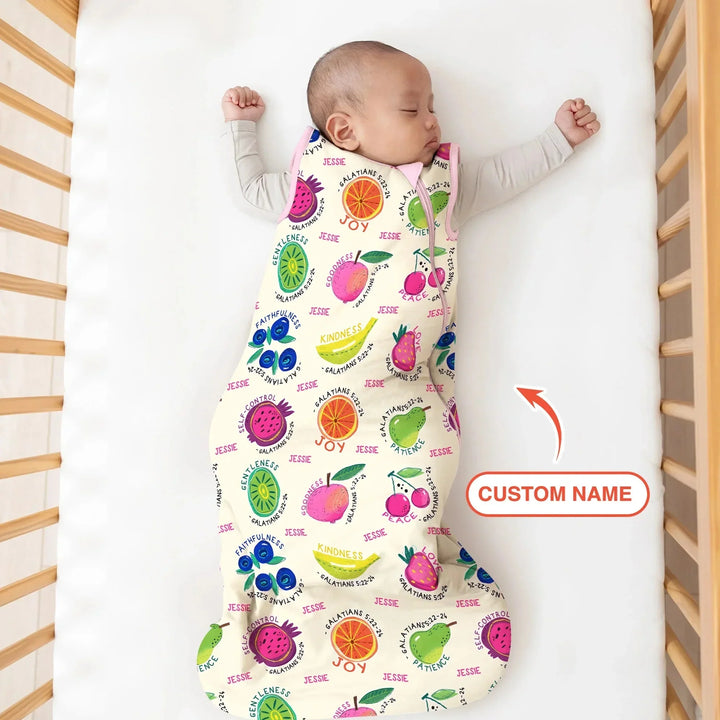 Fruit Of The Spirit Custom Name Sleep Bag , Fruit Of The Spirit Custom Name Sleep Bag - XS / 0.5 TOG