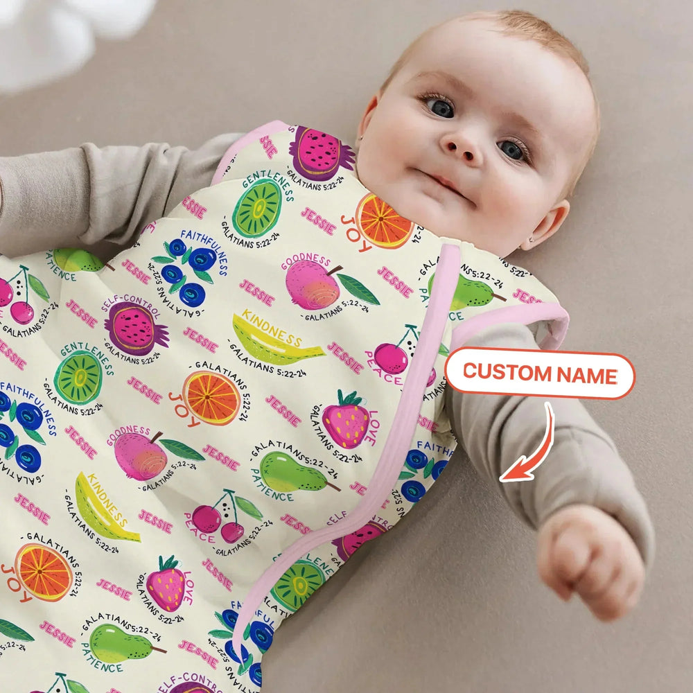 Fruit Of The Spirit Custom Name Sleep Bag , Fruit Of The Spirit Custom Name Sleep Bag - XS / 0.5 TOG