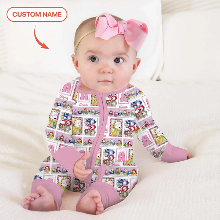 Frosty Friends Custom Name Bamboo Convertible Zippy