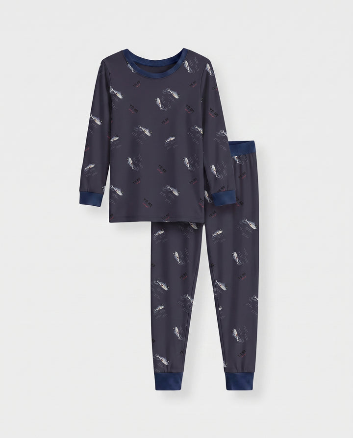 Yo Ho Squid Patrol Bamboo Two Piece Long Sleeve Pajama Set