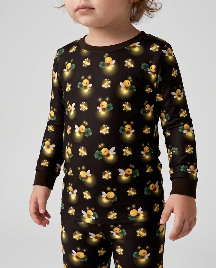 Firefly Lantern Glow Bamboo Two Piece Long Sleeve Pajama Set
