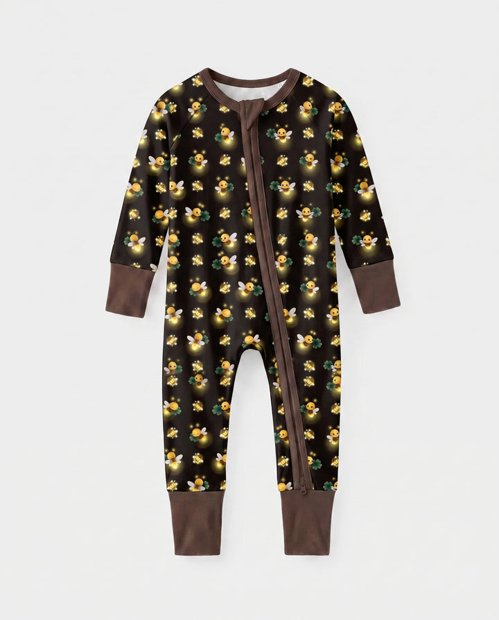 Firefly Lantern Glow Bamboo Convertible Zipper Romper