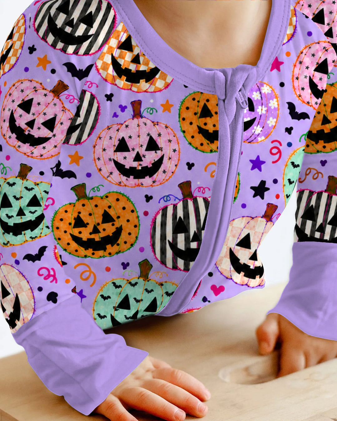 Patchwork Jack O’ Lantern Party Bamboo Convertible Zippy