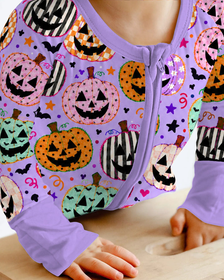 Patchwork Jack O’ Lantern Party Bamboo Convertible Zippy