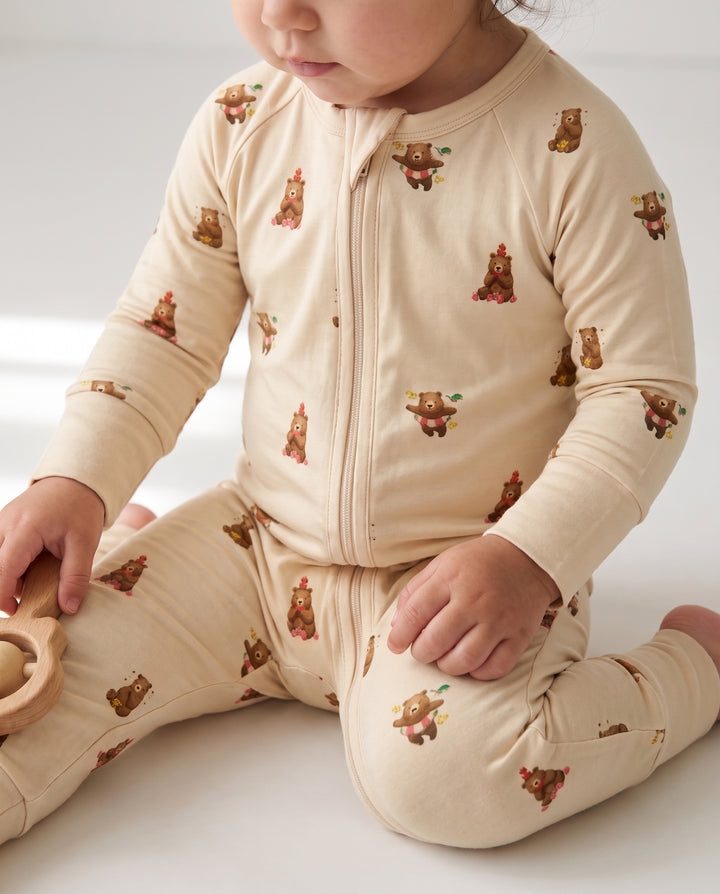 Little Bear Play Days Bamboo Convertible Zipper Romper