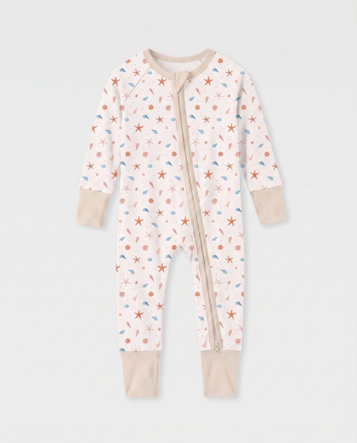 Seaside Treasure Toss Bamboo Convertible Zipper Romper