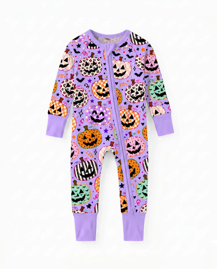 Patchwork Jack O’ Lantern Party Bamboo Convertible Zippy