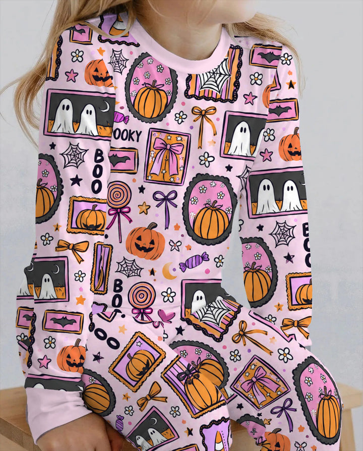 Spooky Cute Halloween Gallery Bamboo Two Piece Long Sleeve Pajama Set