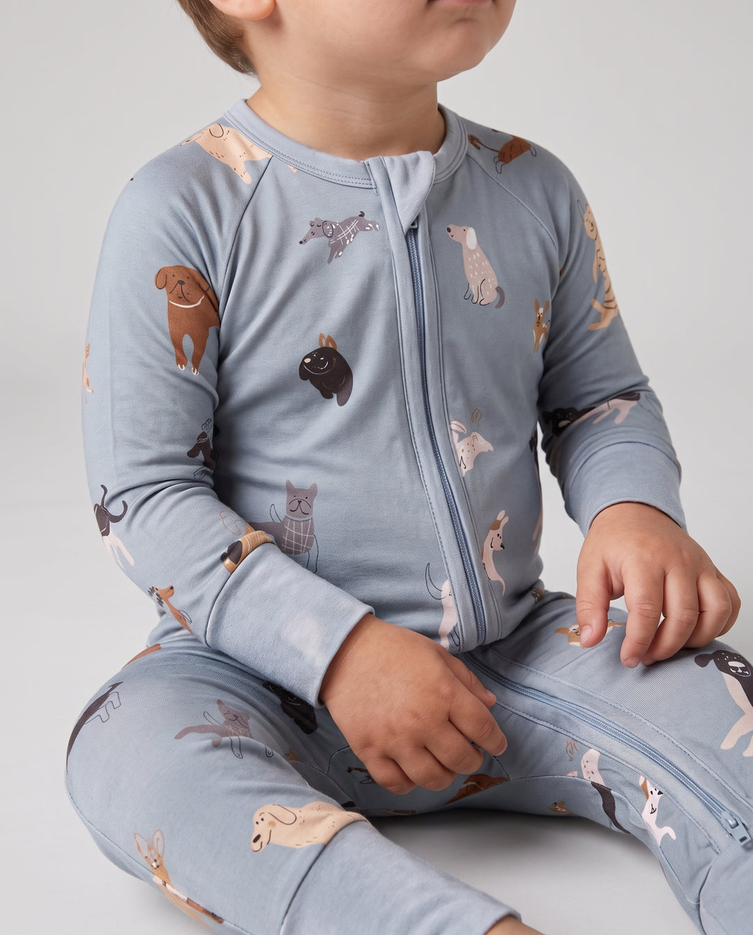 Playful Dog Parade Bamboo Convertible Zippy