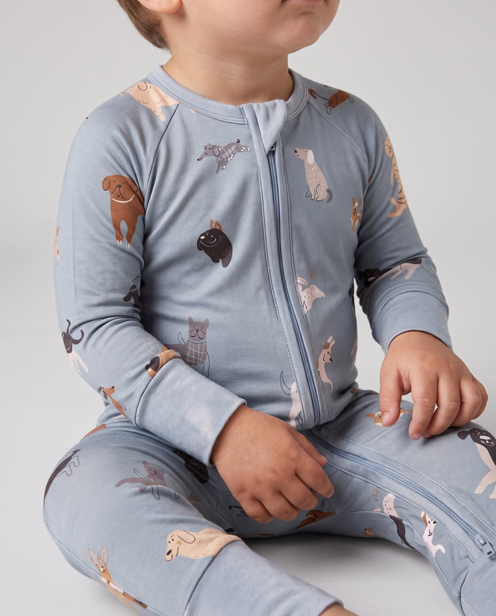 Playful Dog Parade Bamboo Convertible Zippy