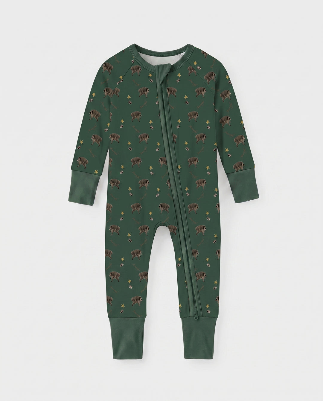 Timothy’s Woodland Wishes Bamboo Convertible Zipper Romper