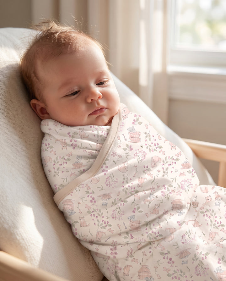 Berry Meadow Friends Bamboo Blanket