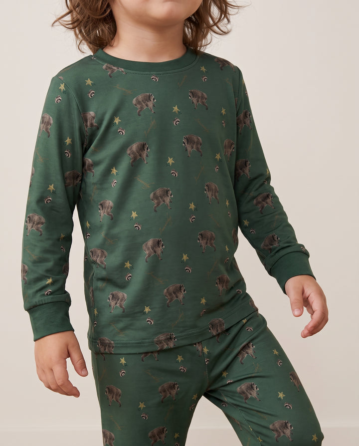 Timothy’s Woodland Wishes Bamboo Two Piece Long Sleeve Pajama Set