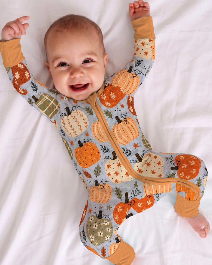 Harvest Pumpkin Patch Bamboo Convertible Zippy