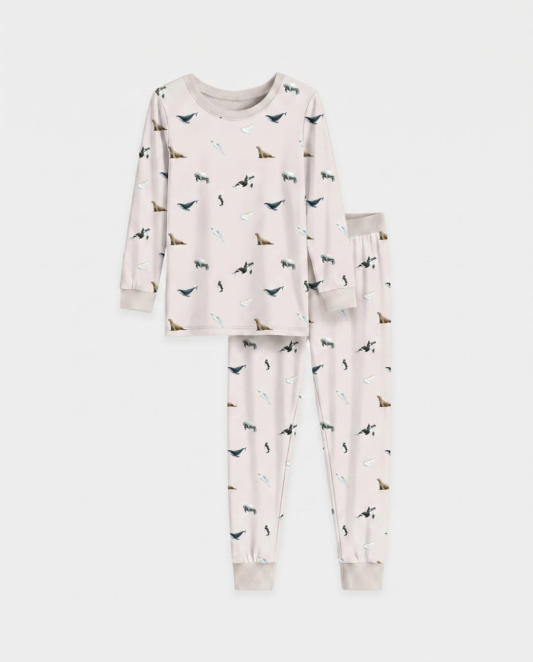 Arctic Ocean Friends Bamboo Two Piece Long Sleeve Pajama Set