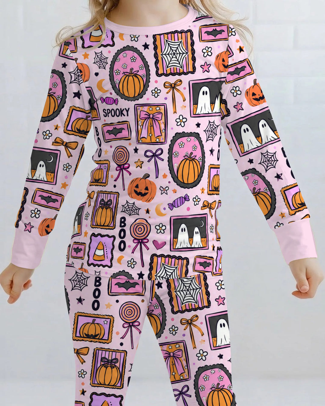 Spooky Cute Halloween Gallery Bamboo Two Piece Long Sleeve Pajama Set