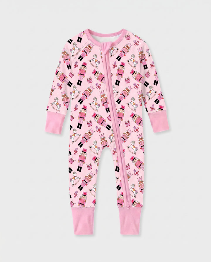 Pink Nutcracker Holiday March Bamboo Convertible Zippy