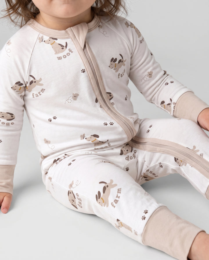 Puppy Farm Words Bamboo Convertible Zippy