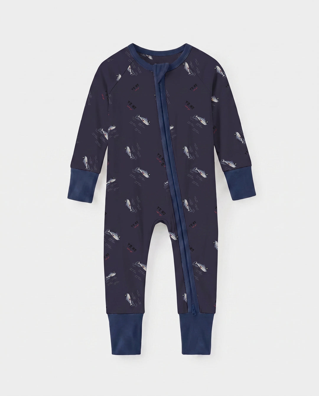 Yo Ho Squid Patrol Bamboo Convertible Zipper Romper