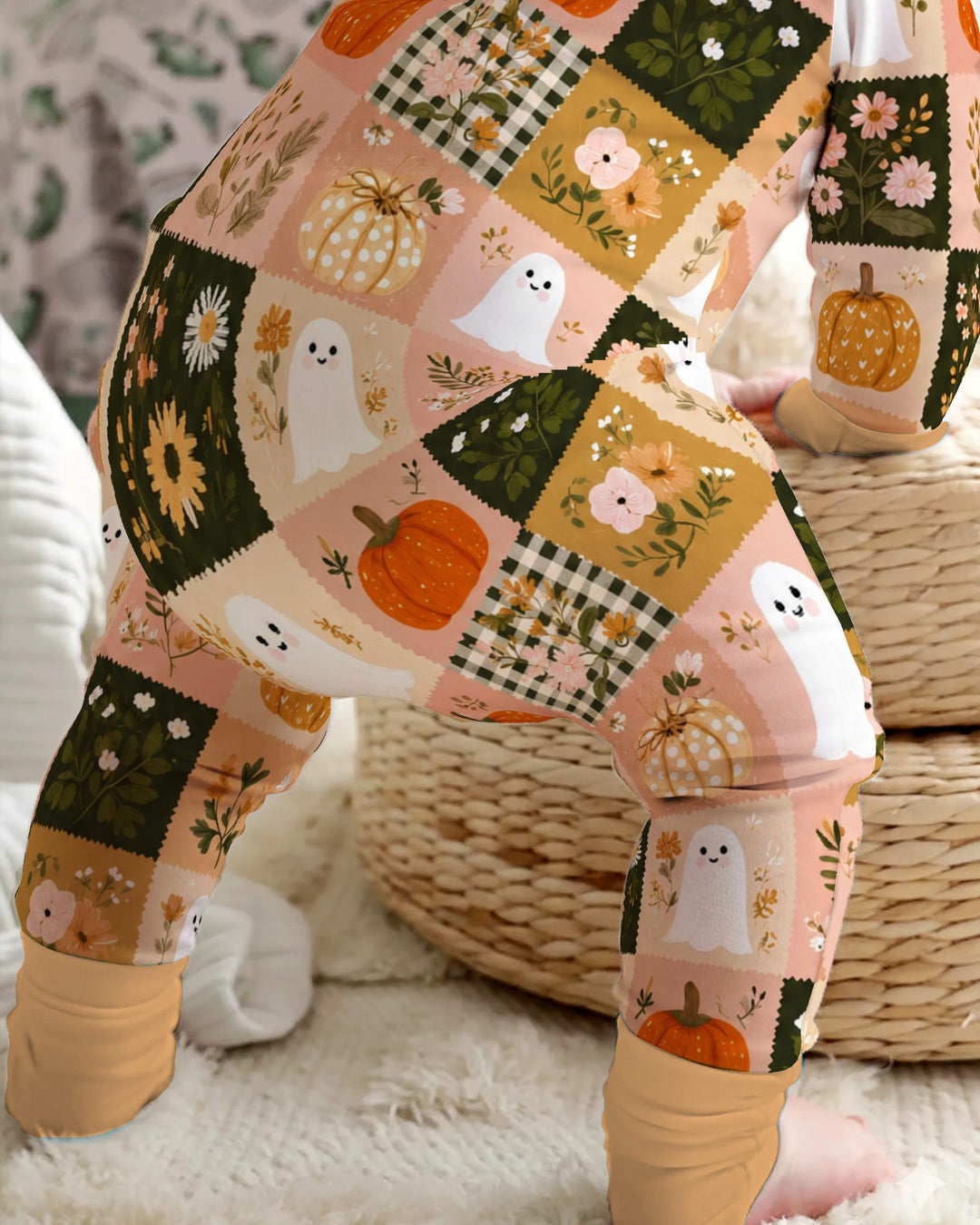Cottage Ghost Patchwork Bamboo Convertible Zippy