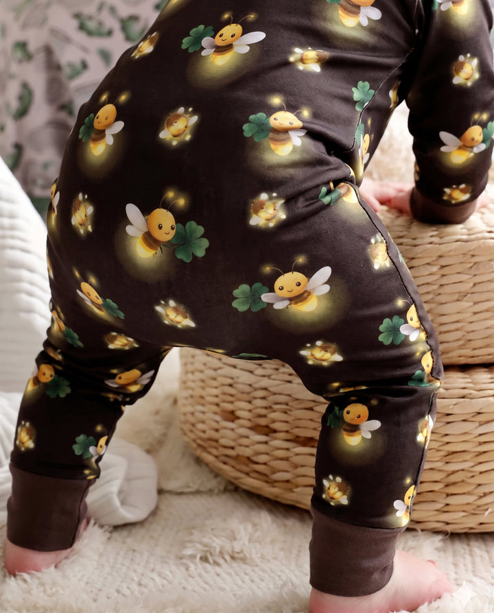 Firefly Lantern Glow Bamboo Convertible Zipper Romper