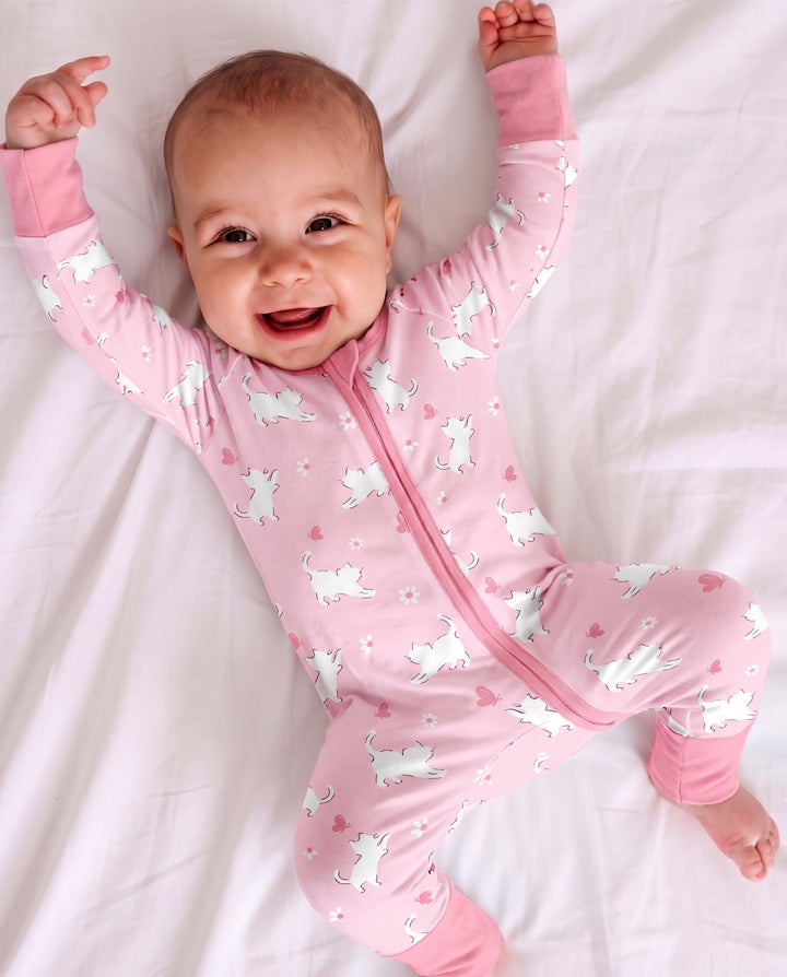 Sweet Kitten Hearts Bamboo Convertible Zippy
