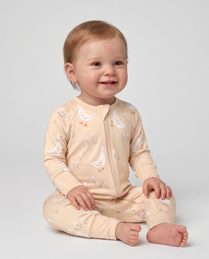 White Goose Garden Bamboo Convertible Zippy
