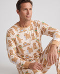 Golden Puppy Playtime Bamboo Men's Pajama Set