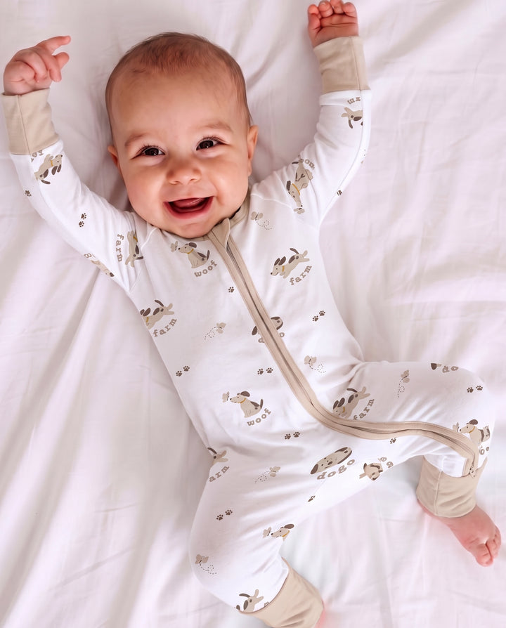 Puppy Farm Words Bamboo Convertible Zippy